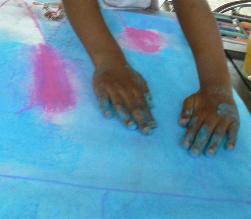 Art thérapie atelier pastels